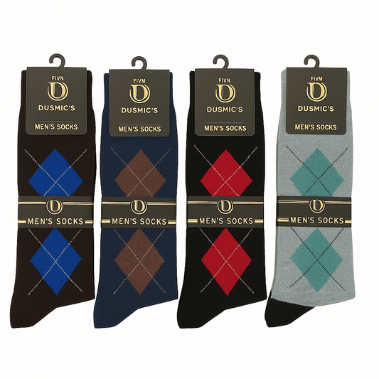 Pattern Flex Socks Pack of 4